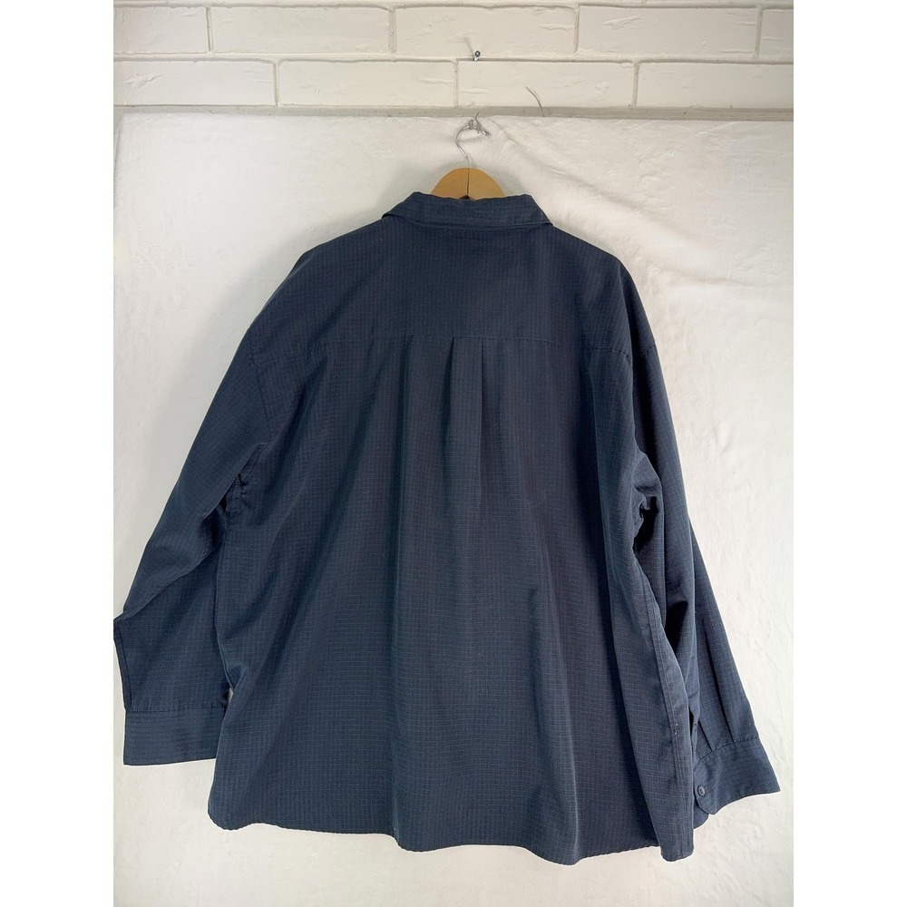 Bruno Shirt Mens 3X Big Gray Sueded Microfiber Long‎ Sleeve Button Front - Picture 6 of 7